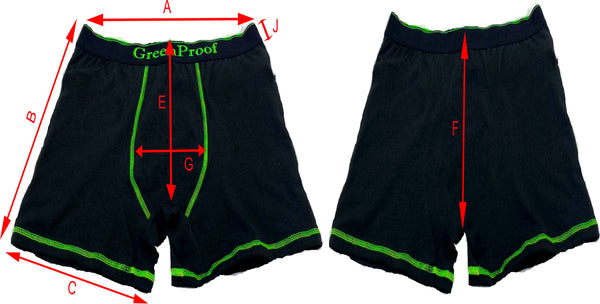 GPD Classics Mens Boxer Size Chart